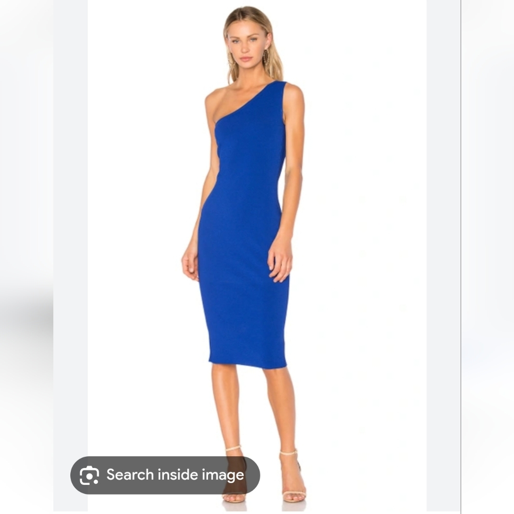 Diane Von Furstenburg one shoulder knit dress, size L